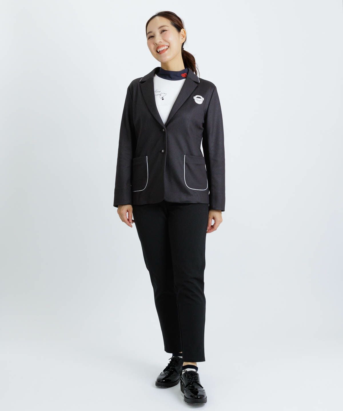 レイヤード風UV速乾プルオーバー|ピッコーネクラブ - ゴルフウェアや