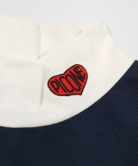 首元ロゴアップ(ネイビー)