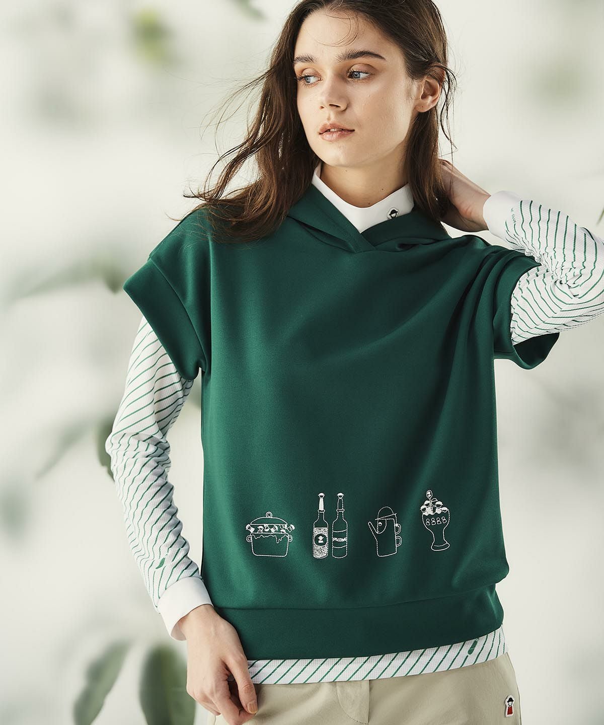 モデル着用画像（グリーン）