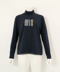 部分チュールUV冷感プルオーバー（ネイビー）