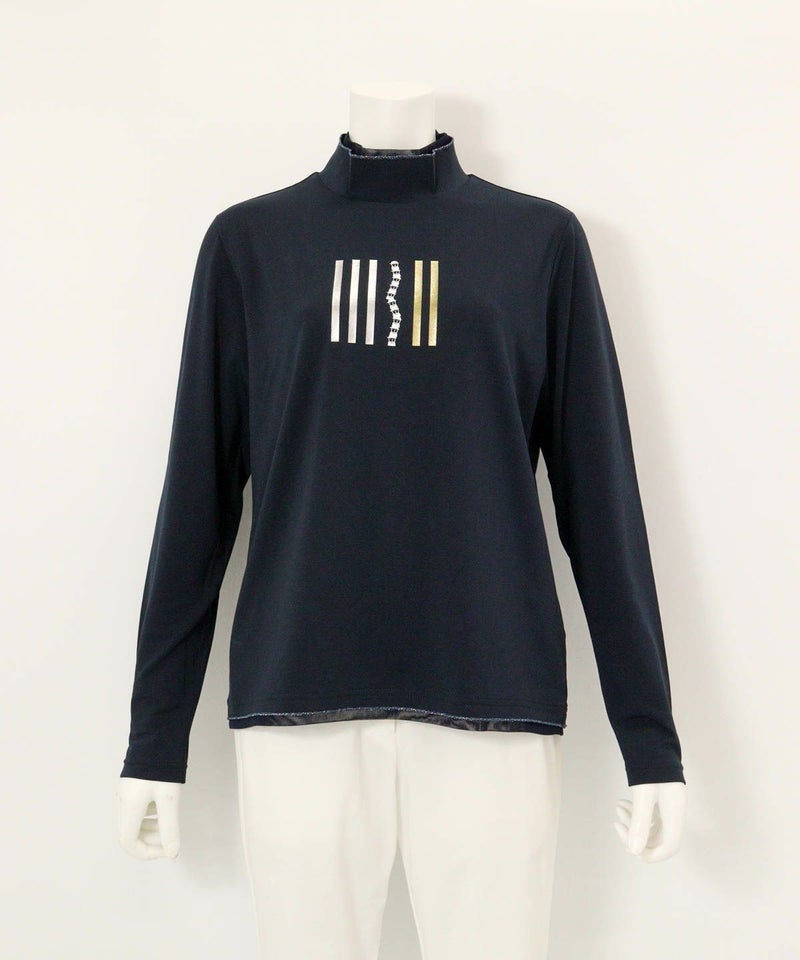 部分チュールUV冷感プルオーバー（ネイビー）