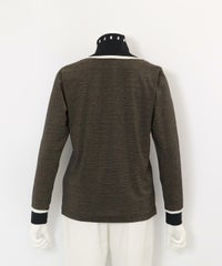 レイヤード風プルオーバー(ブラック)後ろ