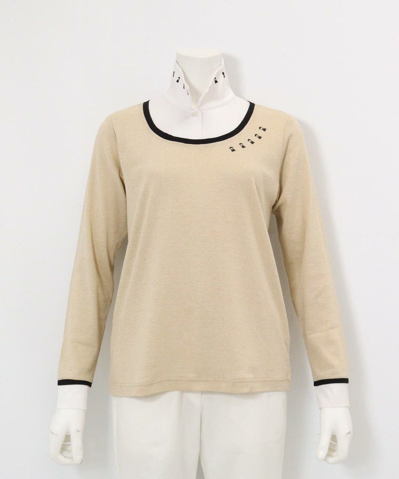 レイヤード風プルオーバー(ベージュ)前