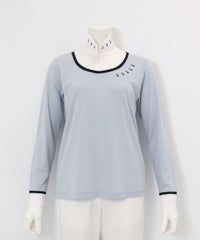 レイヤード風プルオーバー(ライトブルー)前