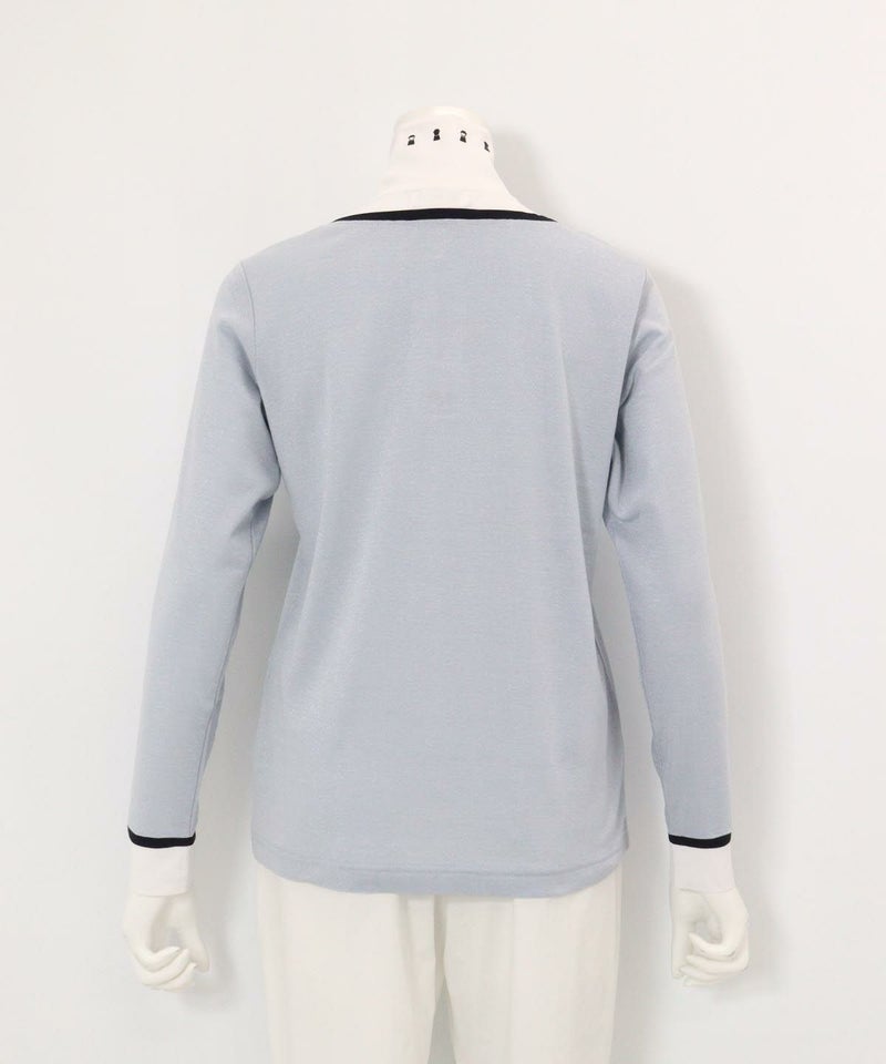 レイヤード風プルオーバー(ライトブルー)後ろ