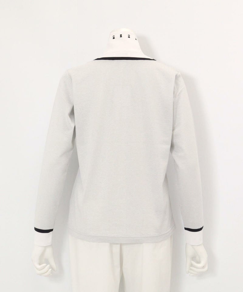 レイヤード風プルオーバー(ライトグレー)後ろ