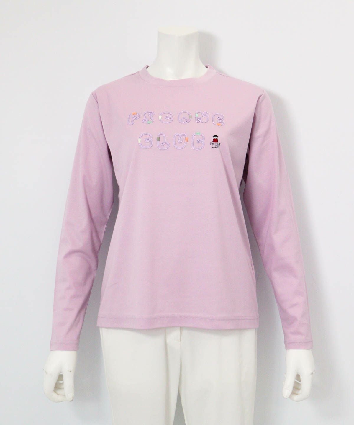 コード刺繍UV冷感プルオーバー（ピンク）