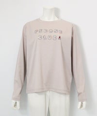 コード刺繍UV冷感プルオーバー（ライトグレー）