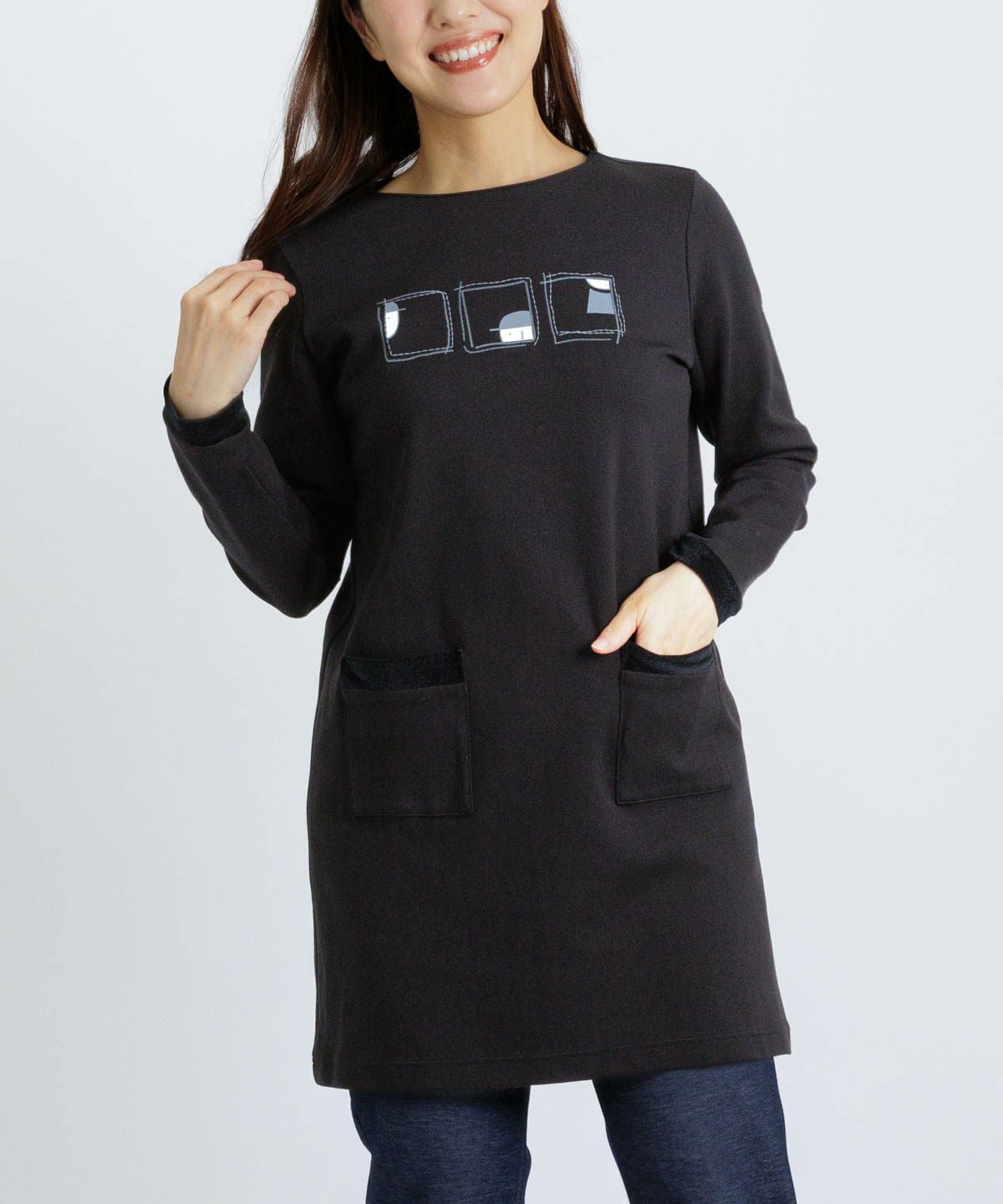 モデル着用画像(ブラック)