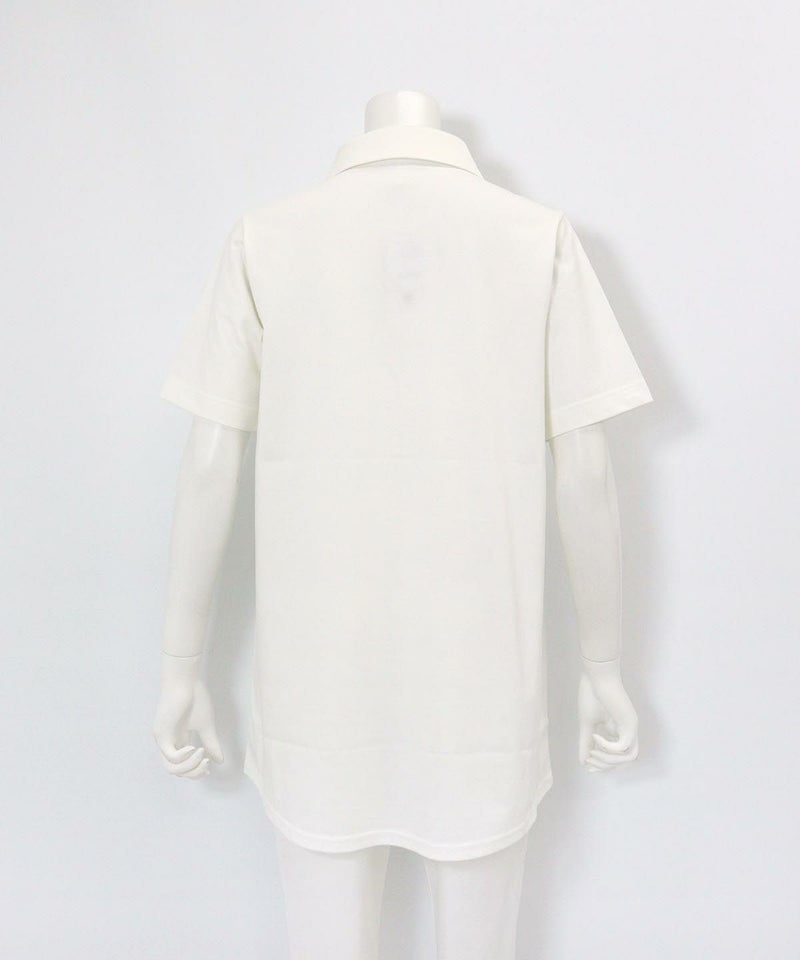 半袖ポロチュニック(ホワイト)後ろ