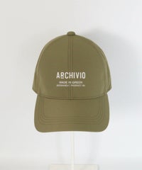 刺繍撥水キャップ前（カーキ）