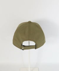刺繍撥水キャップ後（カーキ）