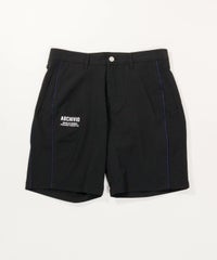 【メンズ】パイピングラインショートパンツ（ブラック）