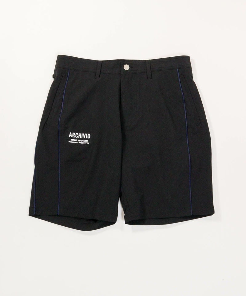 【メンズ】パイピングラインショートパンツ（ブラック）