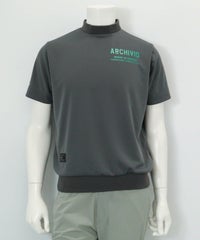 【メンズ】UV速乾モックネックプルオーバー（グレー）