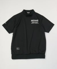 【メンズ】UV速乾モックネックプルオーバー（ブラック）