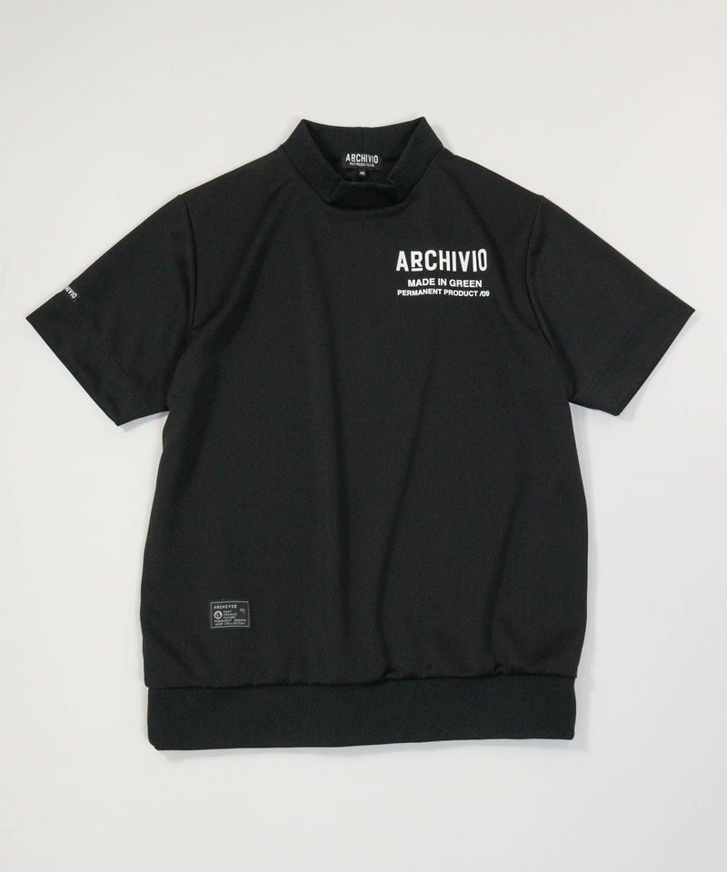 【メンズ】UV速乾モックネックプルオーバー（ブラック）