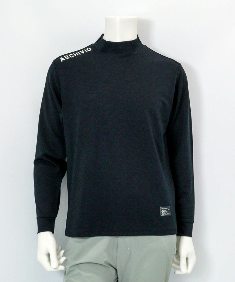 【メンズ】ウール混ポイントロゴプルオーバー（ブラック）