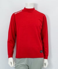 【メンズ】ウール混ポイントロゴプルオーバー（レッド）