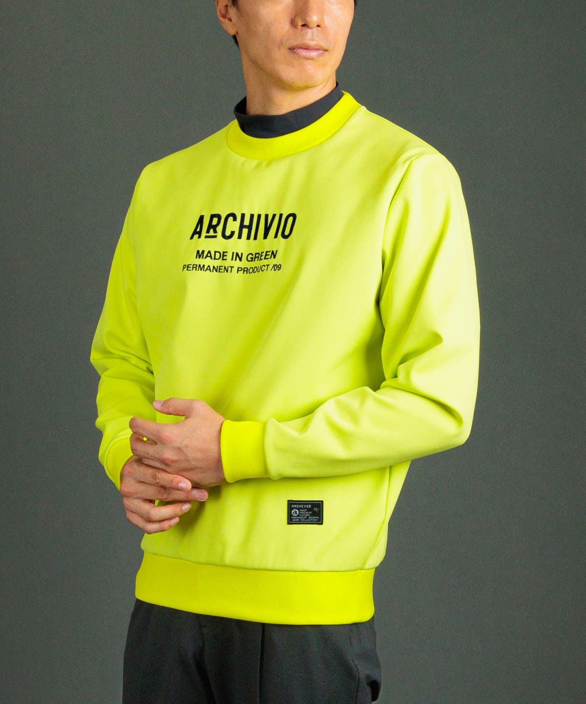 archivio アルチビオ　ダンボールスウェット長袖プルオーバーサイズ36 メンズ】フロント刺繍UVダンボールプルオーバー|アルチビオ - ゴルフ