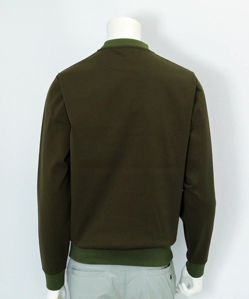 【メンズ】フロント刺繍UVダンボールプルオーバー後（カーキ）