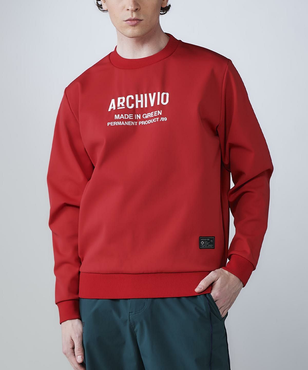 archivio アルチビオ　ダンボールスウェット長袖プルオーバーサイズ36 メンズ】フロント刺繍UVダンボールプルオーバー|アルチビオ - ゴルフ