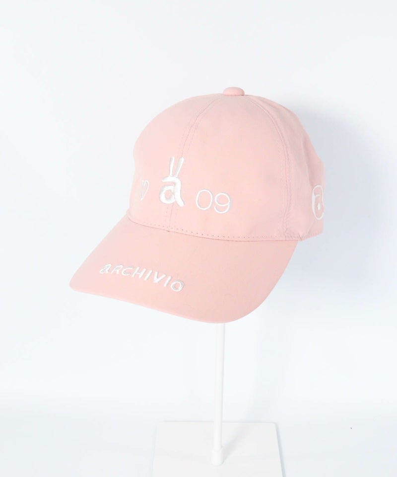 ウサロゴ刺繍撥水キャップ（ピンク）