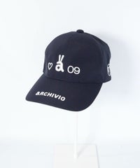 ウサロゴ刺繍撥水キャップ（ネイビー）