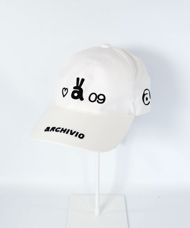 ウサロゴ刺繍撥水キャップ（ホワイト）