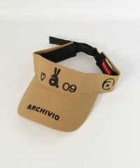 ウサロゴ刺繍サンバイザー（キャメル）