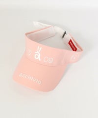 ウサロゴ刺繍サンバイザー（ピンク）