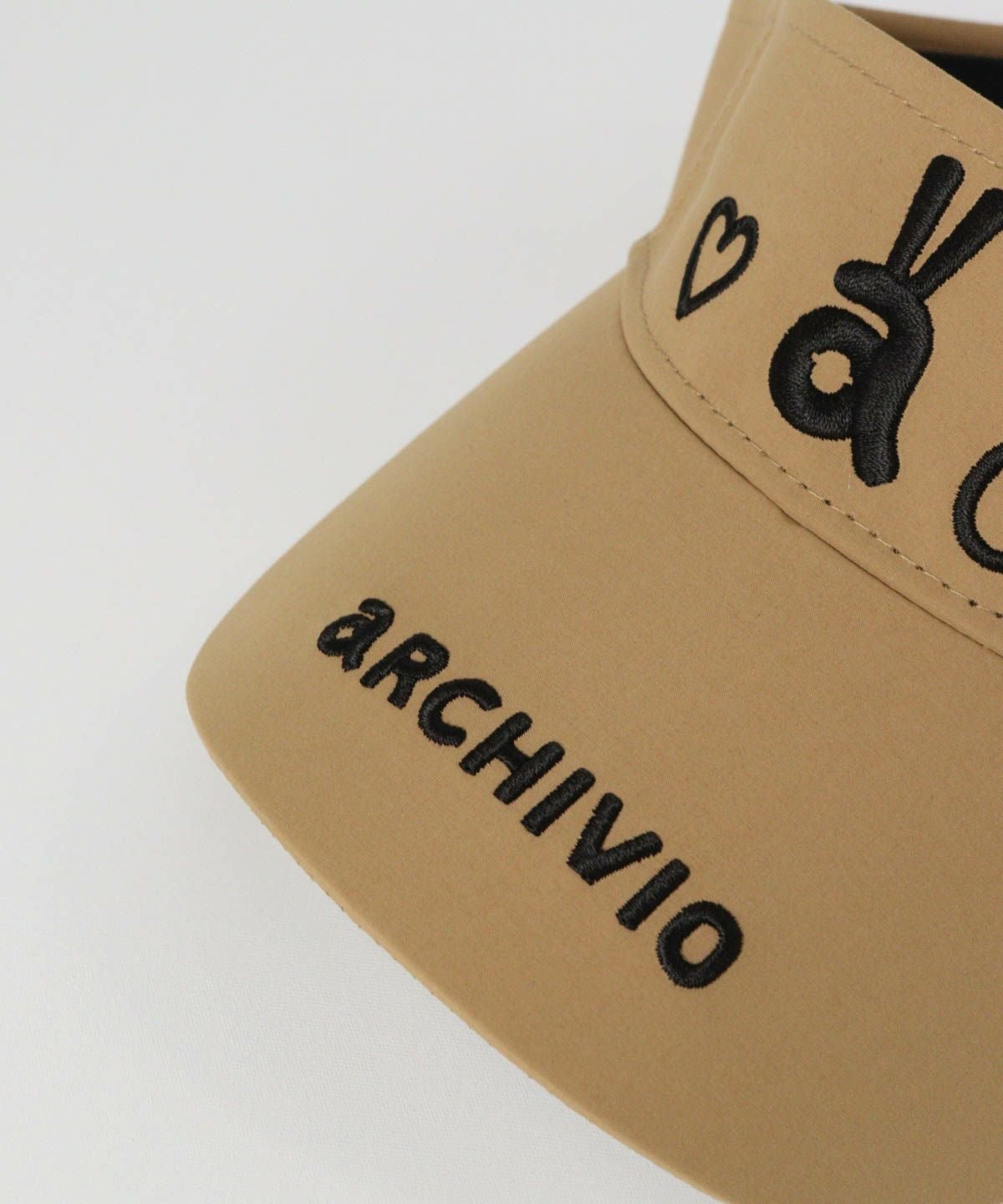 ツバ部分（キャメル）