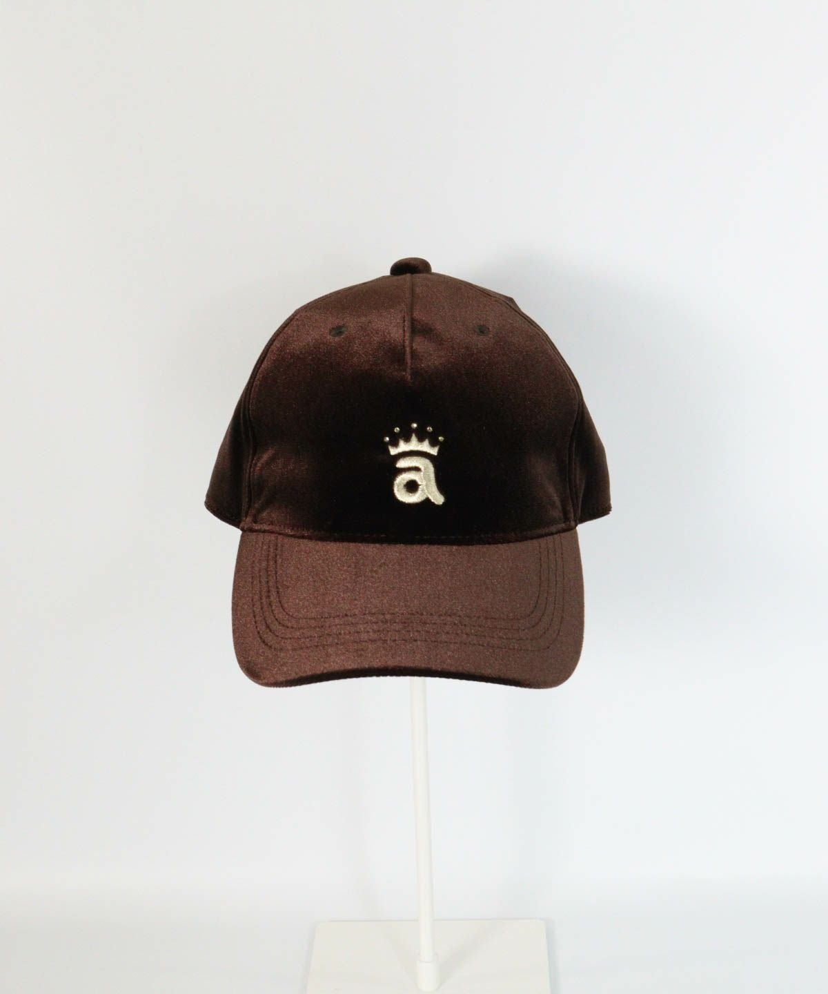 ベロアキャップ前（ブラウン）