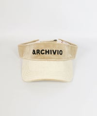 耳当付ベロアサンバイザー前（ベージュ）