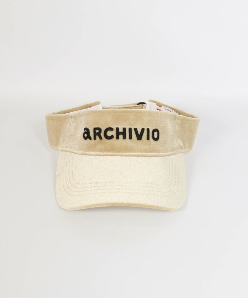 耳当付ベロアサンバイザー前（ベージュ）