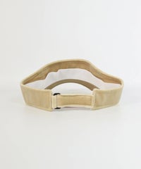 耳当付ベロアサンバイザー後（ベージュ）