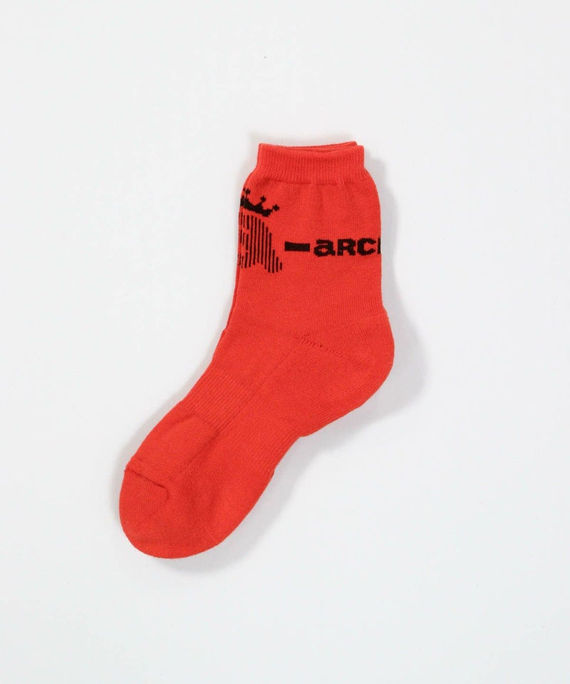 ロゴラインショートソックス（オレンジ）