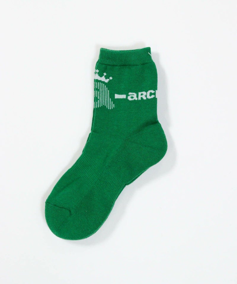 ロゴラインショートソックス（グリーン）