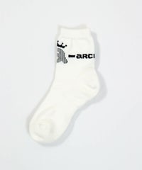 ロゴラインショートソックス（ホワイト）