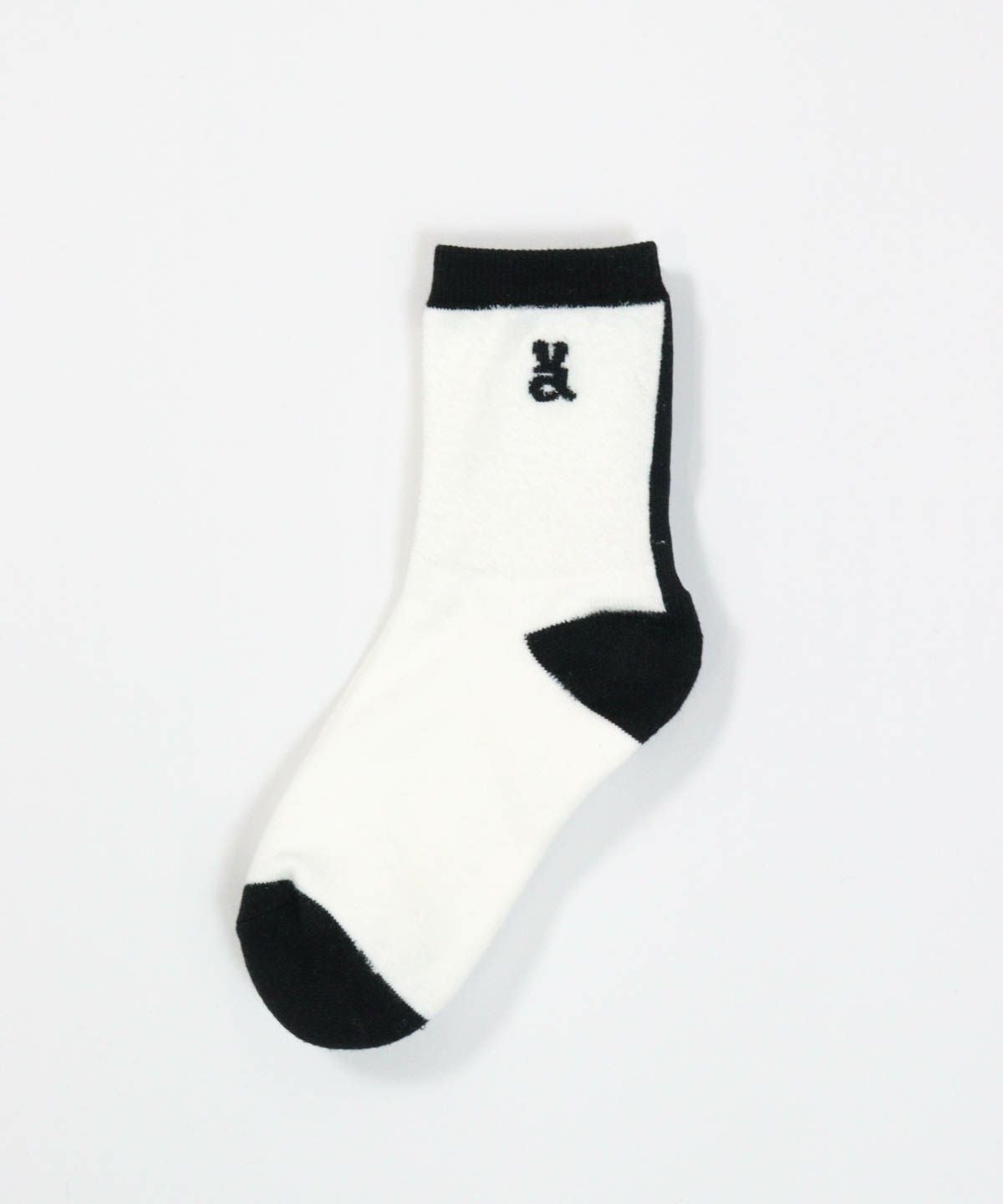 ウサロゴ配色ソックス（ホワイト）