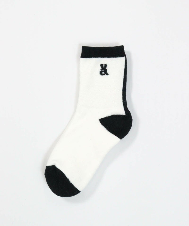 ウサロゴ配色ソックス（ホワイト）