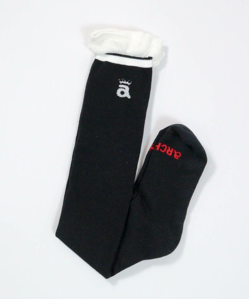 ポイントフリルハイソックス（ブラック）