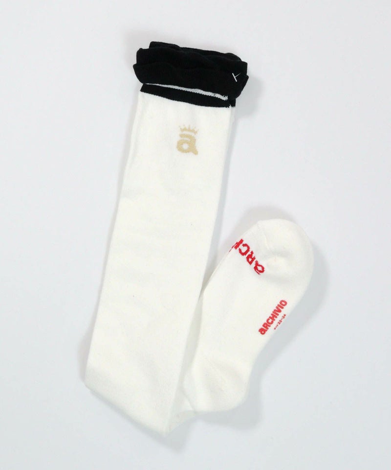 ポイントフリルハイソックス（ホワイト）