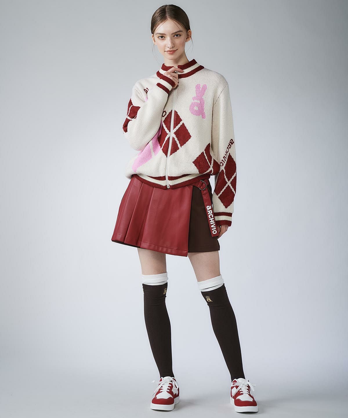 ポイントフリルハイソックス|アルチビオ - ゴルフウェアや婦人服通販