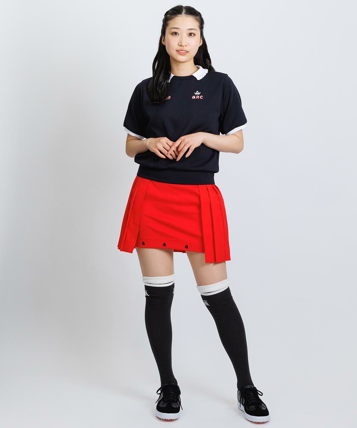 ポイントフリルハイソックス|アルチビオ - ゴルフウェアや婦人服通販