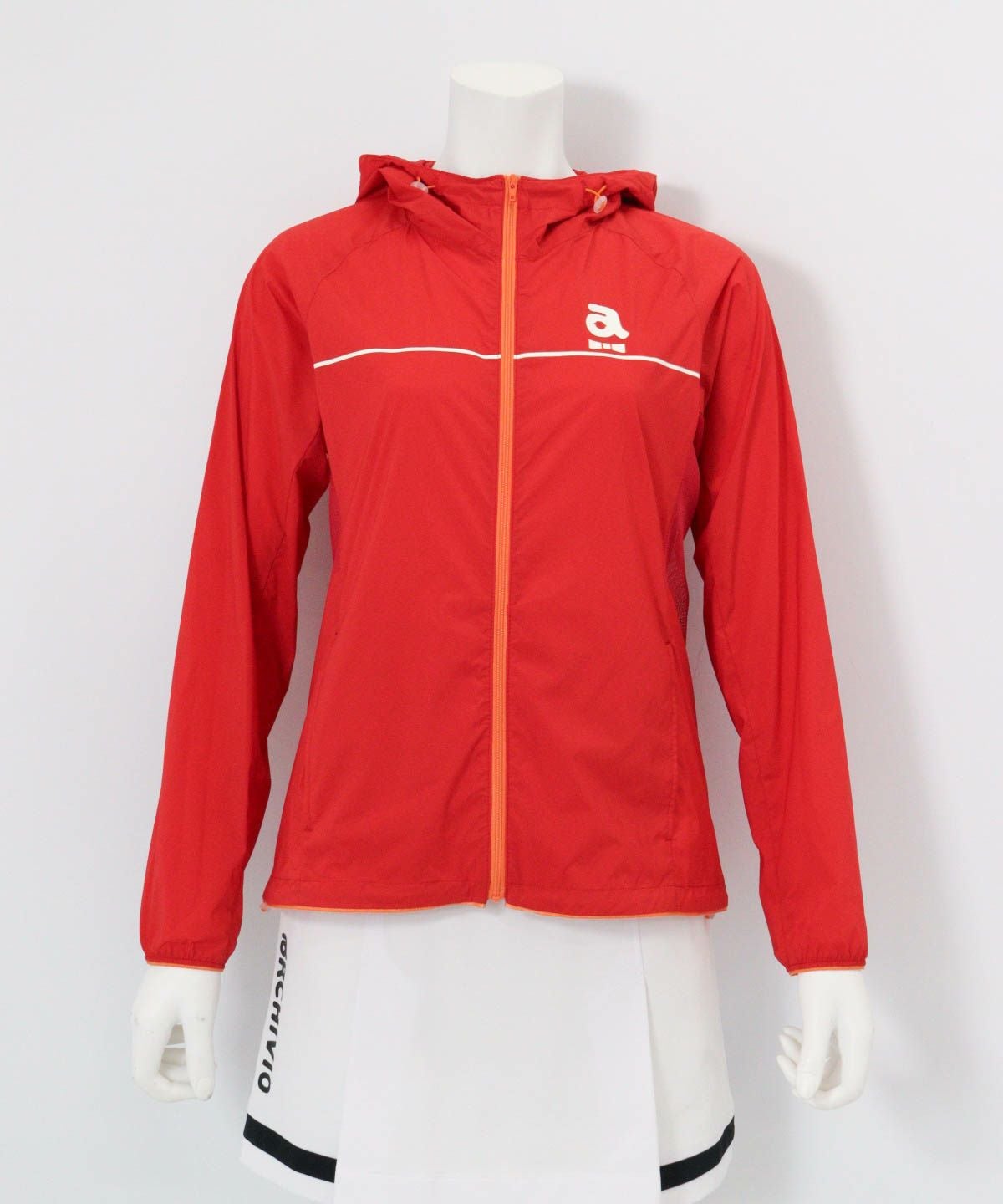 サイドメッシュナイロンブルゾン（レッド）