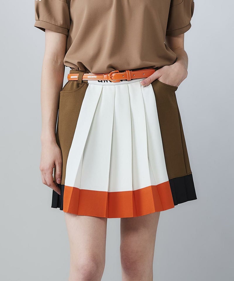 モデル着用画像（ホワイト×オレンジ）