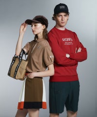 モデル着用画像（ホワイト×オレンジ）