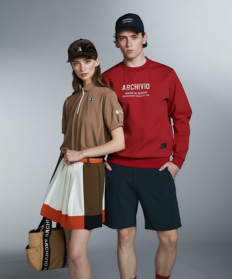 モデル着用画像（ホワイト×オレンジ）