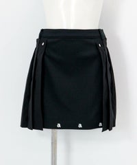 プリーツドッキングスカート（ブラック）